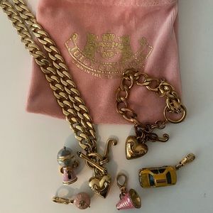 Juicy Couture Charm Bracelet & Necklace